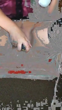 Dildo ile şehvetli boşalma