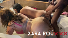 Xara Rouxxx: 大黑屌从tinder操我的继母和她怀孕的继女