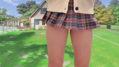 Kitty_Cross: Oszałamiający shemale opiera się na drewnianej ławce w parku