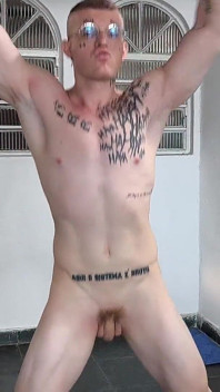 White Shaved Training Naked