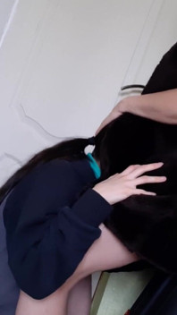 My Girlfriend Didn't Even Have Time to Undress After Her Business Trip, When I Immediately Dropped to My Knees in Front of Her