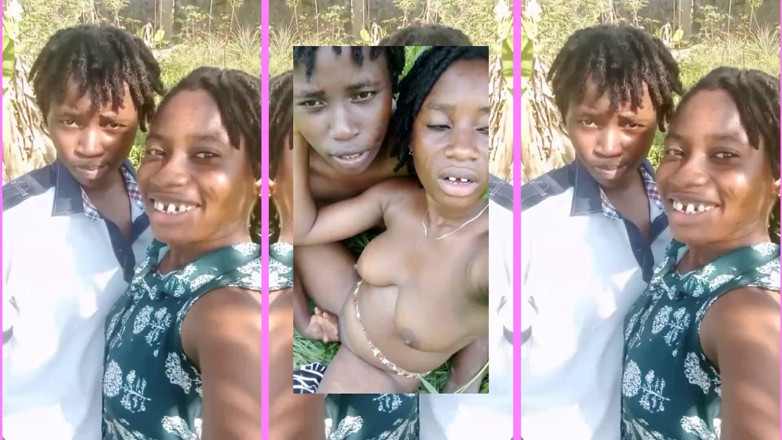 African Beauties: Black Teen Lesbians Risky Outdoor Fun