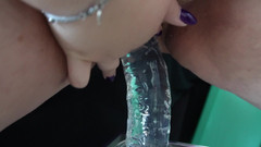 Curvy_Mommy: Zkušenosti, jak stříkám poprvé s mým středním silikonovým dildem.