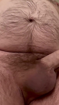 Spitting on Big Fat Cut Bear Cock