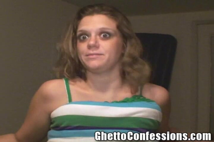 Ghetto Confessions: Pregnant White Bitch Black Cock Lover 3 Baby Daddies Blowjob Swallow