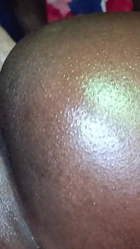 Doggie Stroking This Ebony Ass