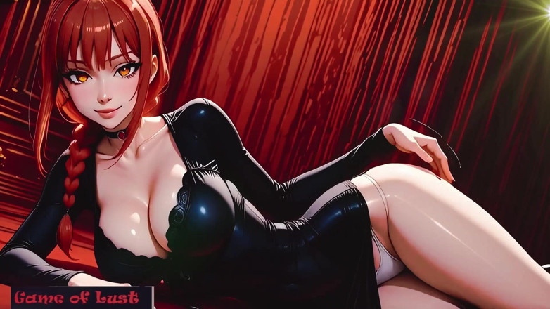 Game of Lust 3D: Gol Makima-animatie anale gangbang
