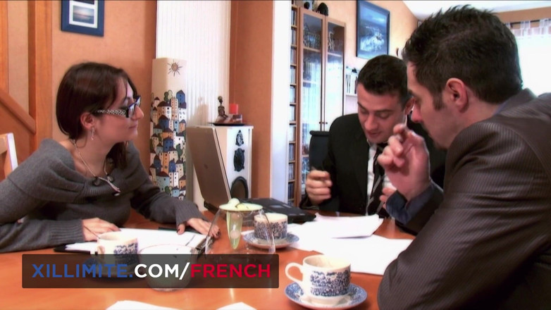 French girls at work: Anal tentation with French MILF Bettina Cox