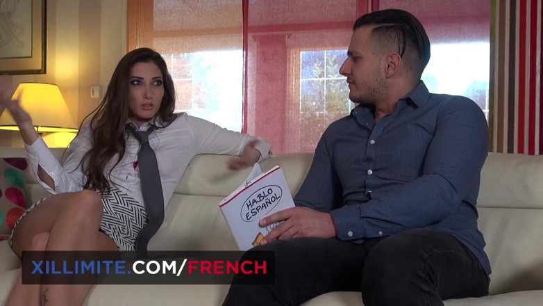 French girls at work: Seks analny z prywatnym nauczycielem