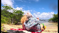 Rex mastersen studio: Oahu, Hawaii'de küçük, özel plajımızda unutulmaz bir oral seks