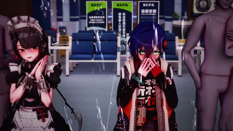 NSFWOtaku: Zenless Zone Zero - Rina Office Sex - 3D Hentai Animations