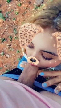 Blonde Latina Sucking Cock
