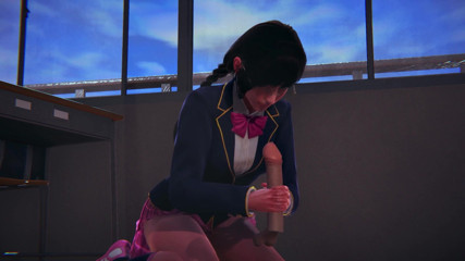 Waifu club 3D: DVA masturba tu polla en el aula