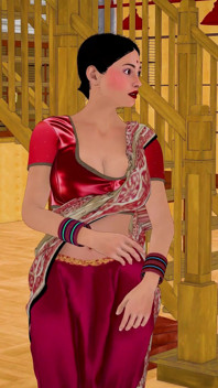 Indische vollbusige bhabhi wird von Devar hart gefickt - echter Hindi dirtytalk