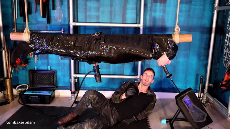 TomBakerBDSM: Suspended, Milked and Throat Fucked in Bondage 4K