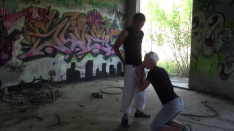 Crunch Boy: Gay ošukaná 2 topy na exhib venkovním místě