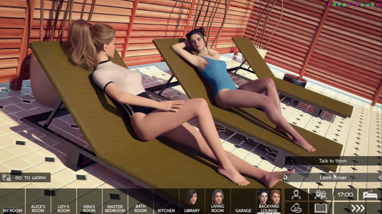Porny Games: Pill King por effx games - anal junto a la piscina...