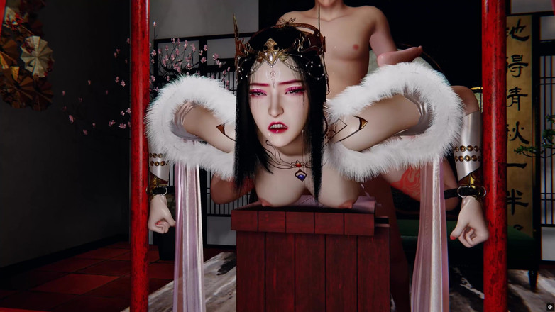Why fuck so hard: 3D巨乳セクシーコスプレクイーンが巨根に犯された