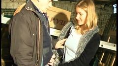 La France a Poil: Teen Blonde Analysed in Threeway with Step-dad