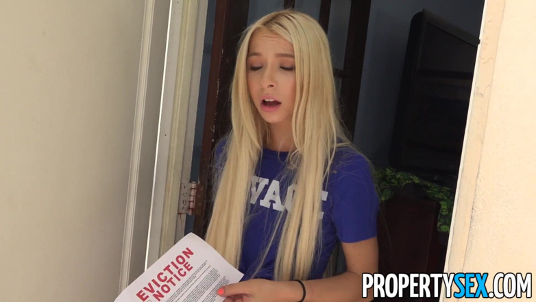 Property sex: Propertysex Petite Blonde Babe Kenzie Having Sex with Landlord