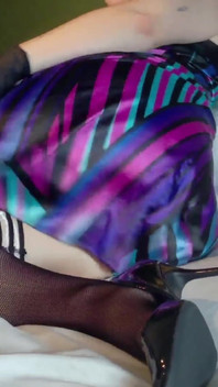 Satin Dress Teasing