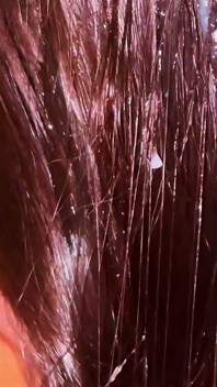 This Natural Remedy Will Strengthen Your Hair! Cumshot on Hair, Brushing Cum Into Hair