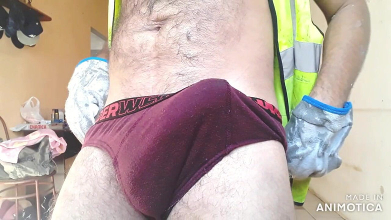 Stink HairyMale: Wearing dirty panties