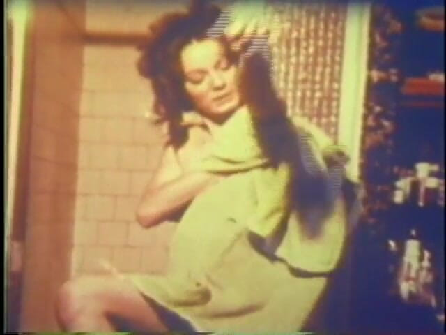 Vintage Usa: Hairy brunette MILF posing for the camera at casting