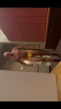 Parading in My Jock at the Gym!