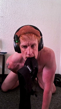 Sniffing and Tasting My Sweaty Piss and Cum Stained Jock While I Goon Out
