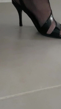 Dani Leg in Sexy Black Fishnet