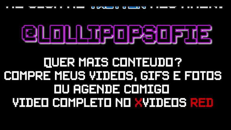 Sofie lollipop: Rolando quente na cama para você colocar no seu rosto