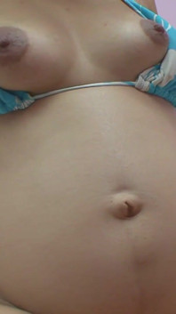 Pregnant Latina gets her hairy pussy licked and gets a big cock fucked