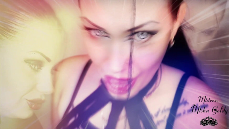 Goddess Misha Goldy: Meine lippen werden direkt in deinen Geist eindringen und alles...