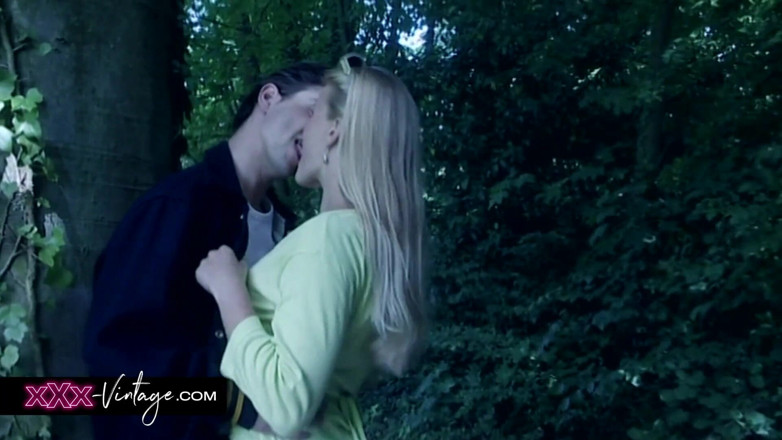 XXX-Vintage: The Busty Blonde Gets Naughty in the Forest
