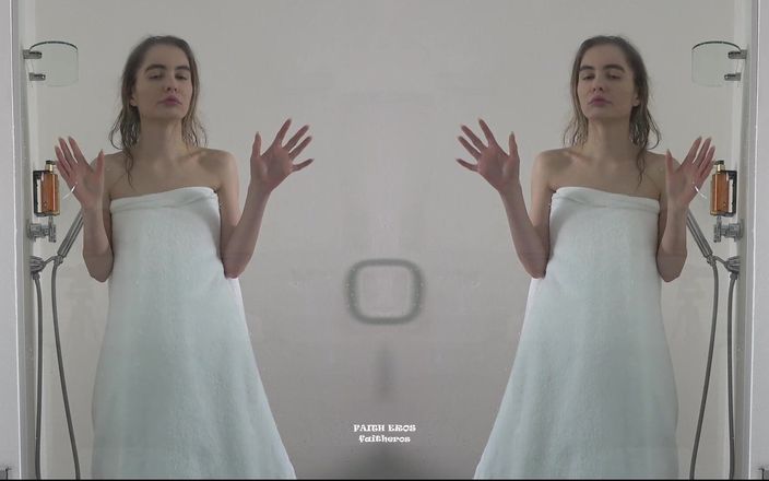 Faith Eros: 남자 공중 샤워에 갇히다