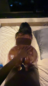 Starlit Rear Window: Big Ass Pounded Deep Until She Squirts Under Midnight Skies