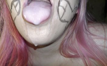 Dirty Cumslut Taste a Lot of Cum From Used Condoms – Milky Mari