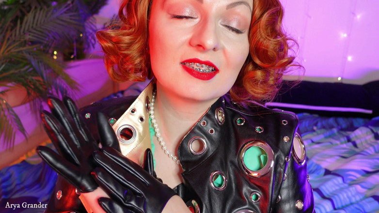 Arya Grander: ASMR 性感短皮手套