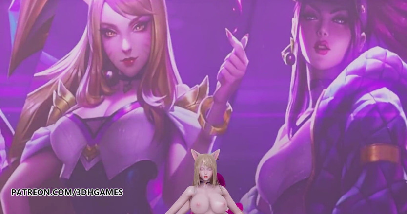 3D-Hentai Games: Black Pink - Bagaimana awak Suka Tarian Bogel itu, Ahri, Akali,...
