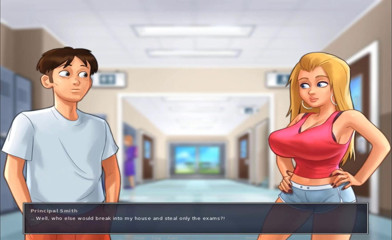 Hentai World: Summertime Saga - Stuck in College Locker Room with Alpha Bitch...