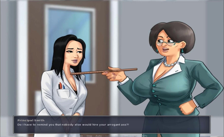 Hentai World: Summertime saga - science teacher and her pussy belt