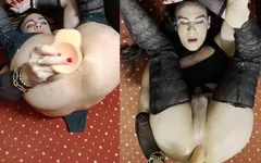 Femboy Sissyboi Big Dildo Anal Play Selfcumshot