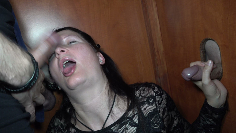 Studio92 amateur sub sluts: Glory Hole Cum