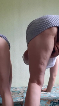 Two Girlfriends Cum Intensely Doggy Style