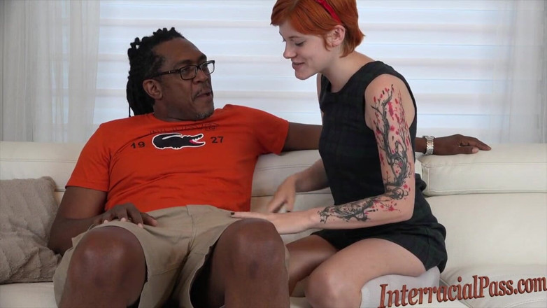 Hush Hush Entertainment: Teen redhead takes insanely huge black cock