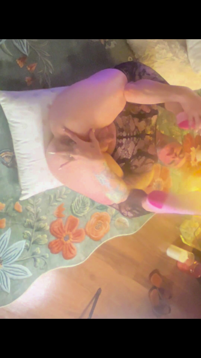 Diana Deelight: POV TS Diana. Deelight Getting Opened, Filled, on Stool by...