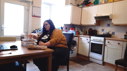 SSBBWLadyBrads: BBW SSBBW eating scene fanfiction pig in an apron