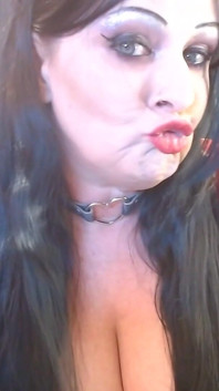 Red Matte Lipstick Application Pout Pucker Lip Smelling