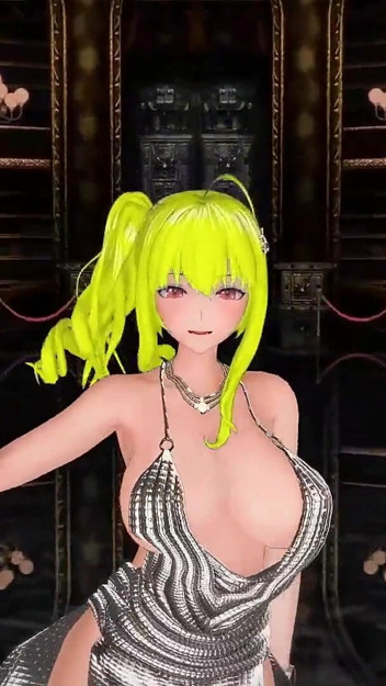 Azur Lane St. Louis Half Nude Dance Nayeon-pop Hentai Mmd 3D Blonde Hair Color Edit Smixix